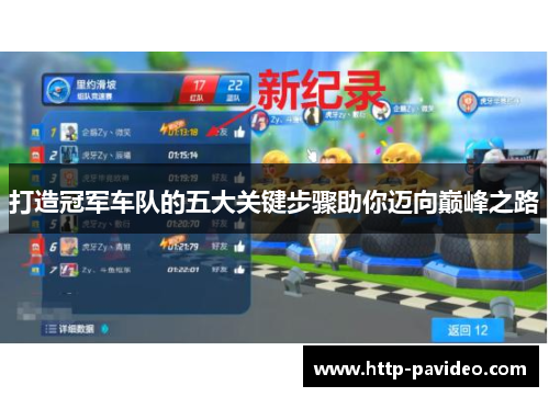 打造冠军车队的五大关键步骤助你迈向巅峰之路 打造冠军车队的五大关键步骤助你迈向巅峰之路